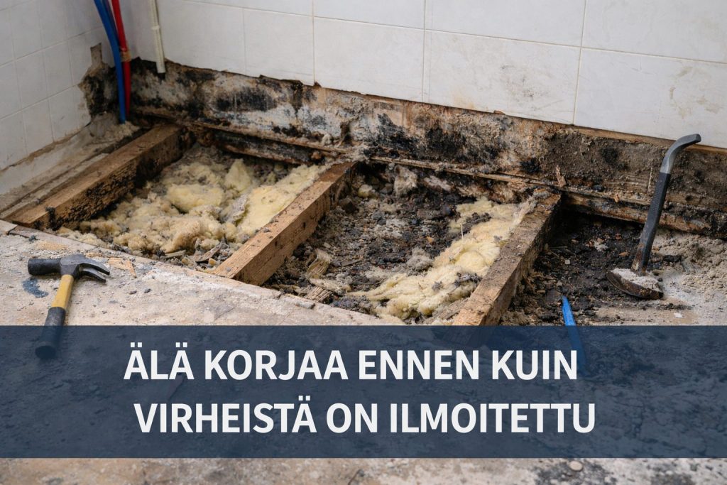 Reklamoi ennen virheen korjaamista - ohjeet ostajalle