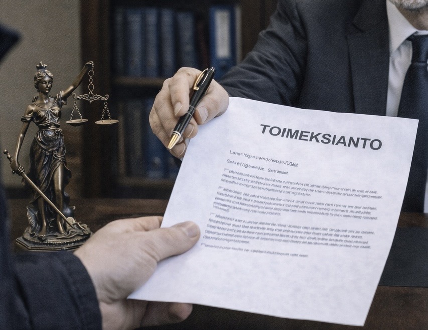 Toimeksiantosopimus asianajotoimisto